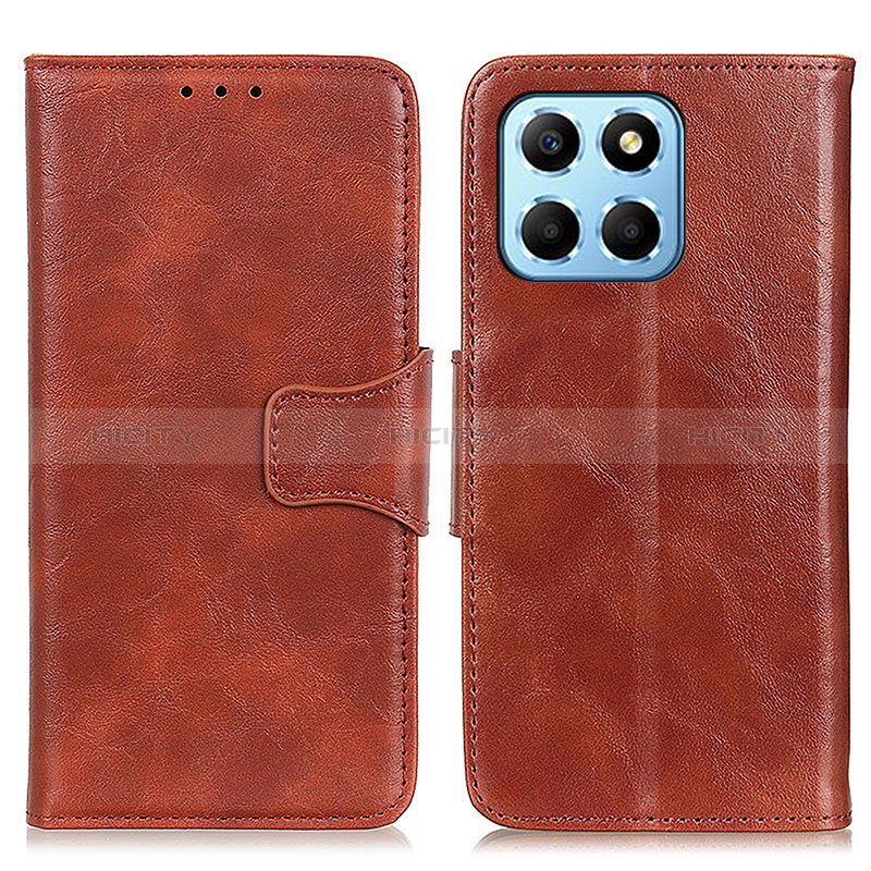 Coque Portefeuille Livre Cuir Etui Clapet M02L pour Huawei Honor X6S Marron Plus