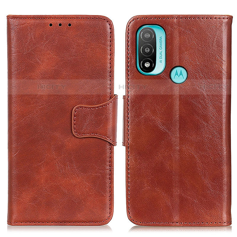 Coque Portefeuille Livre Cuir Etui Clapet M02L pour Motorola Moto E40 Marron Plus