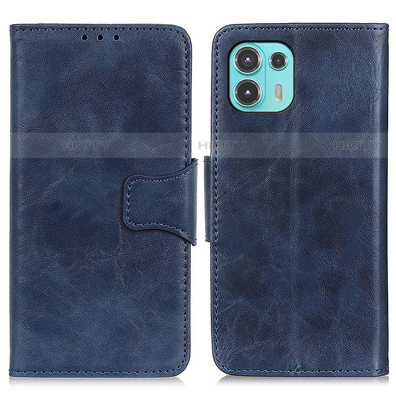 Coque Portefeuille Livre Cuir Etui Clapet M02L pour Motorola Moto Edge 20 Lite 5G Bleu Plus