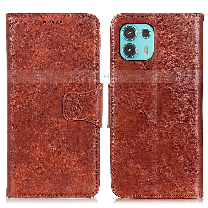 Coque Portefeuille Livre Cuir Etui Clapet M02L pour Motorola Moto Edge 20 Lite 5G Marron Plus