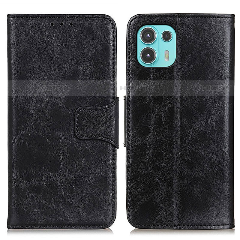 Coque Portefeuille Livre Cuir Etui Clapet M02L pour Motorola Moto Edge 20 Lite 5G Noir Plus