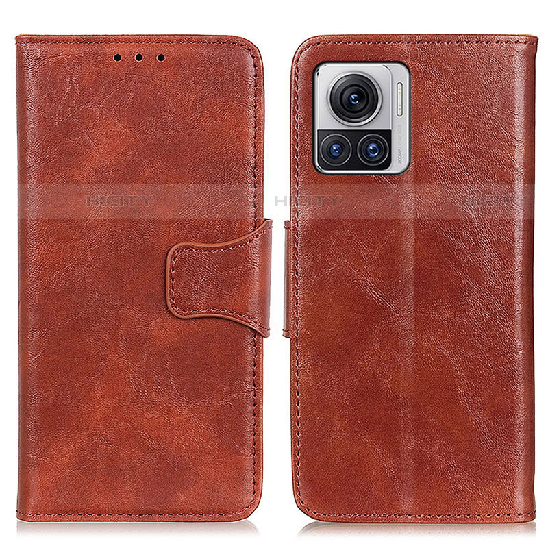 Coque Portefeuille Livre Cuir Etui Clapet M02L pour Motorola Moto Edge 30 Ultra 5G Marron Plus