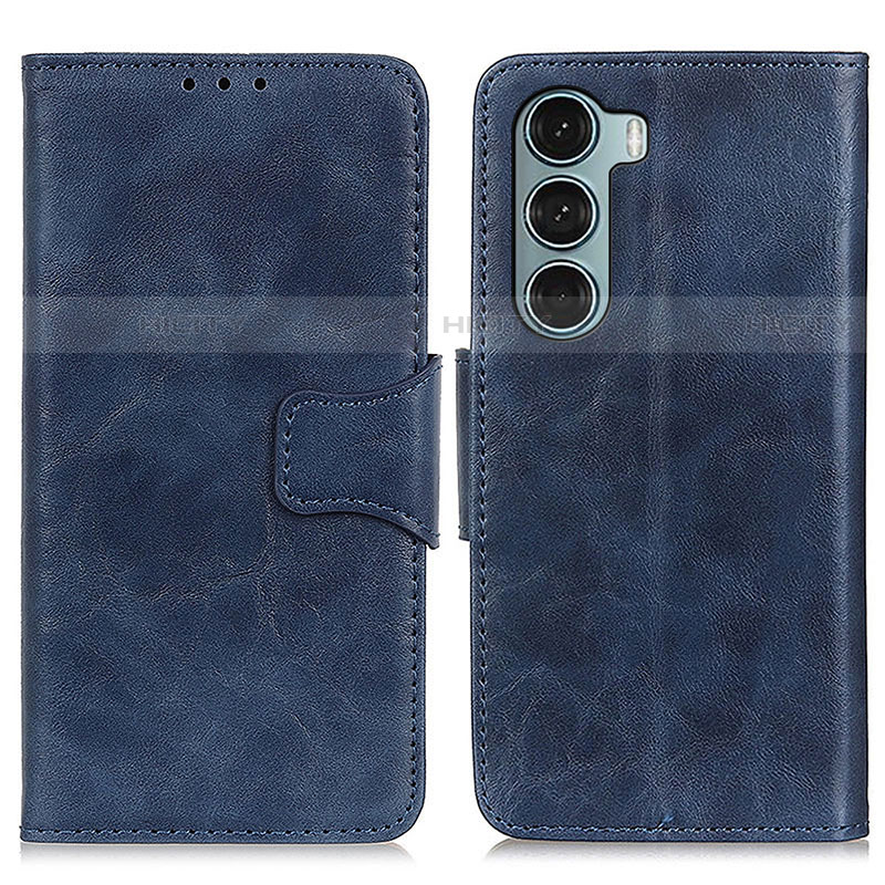 Coque Portefeuille Livre Cuir Etui Clapet M02L pour Motorola Moto Edge S30 5G Bleu Plus