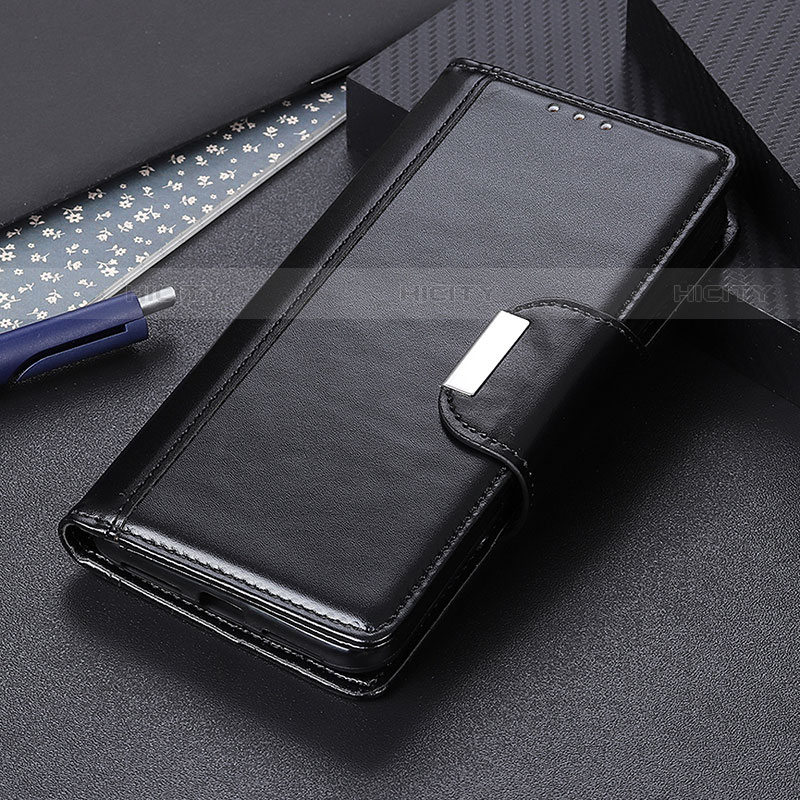 Coque Portefeuille Livre Cuir Etui Clapet M02L pour Motorola Moto G10 Noir Plus