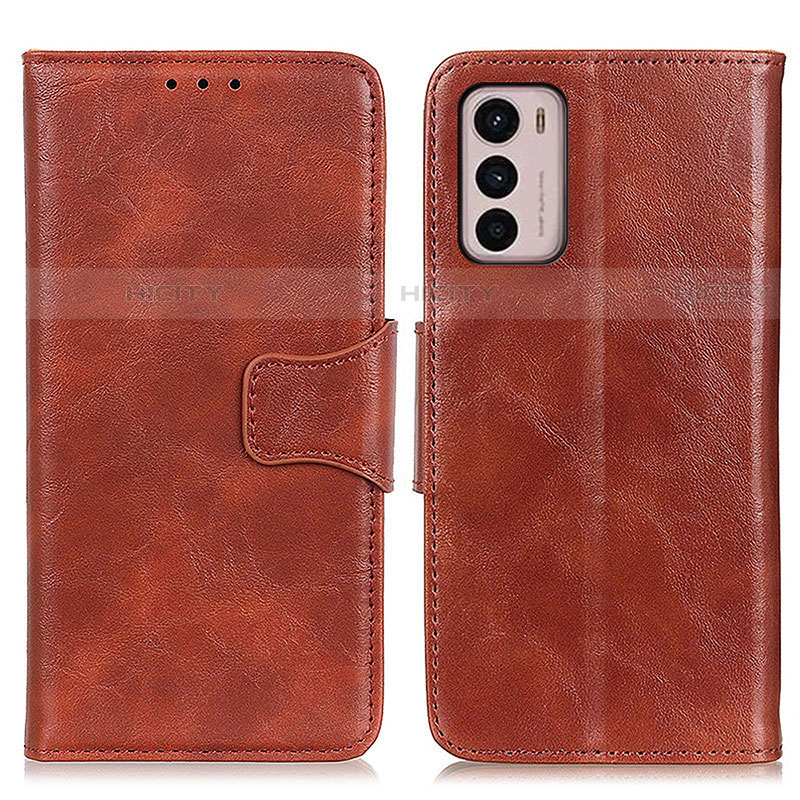 Coque Portefeuille Livre Cuir Etui Clapet M02L pour Motorola Moto G42 Marron Plus