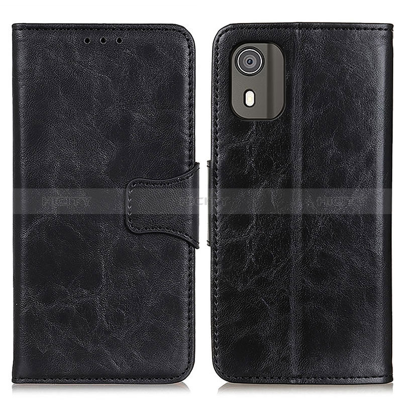 Coque Portefeuille Livre Cuir Etui Clapet M02L pour Nokia C02 Noir Plus