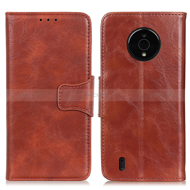 Coque Portefeuille Livre Cuir Etui Clapet M02L pour Nokia C200 Marron Plus