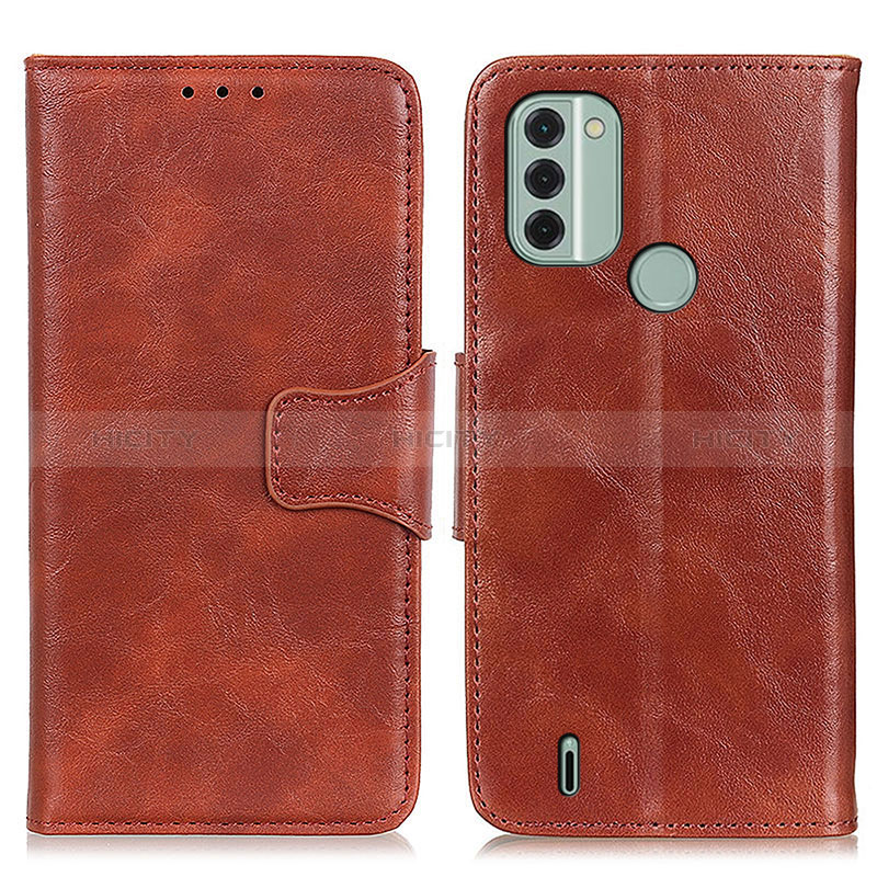 Coque Portefeuille Livre Cuir Etui Clapet M02L pour Nokia C31 Marron Plus