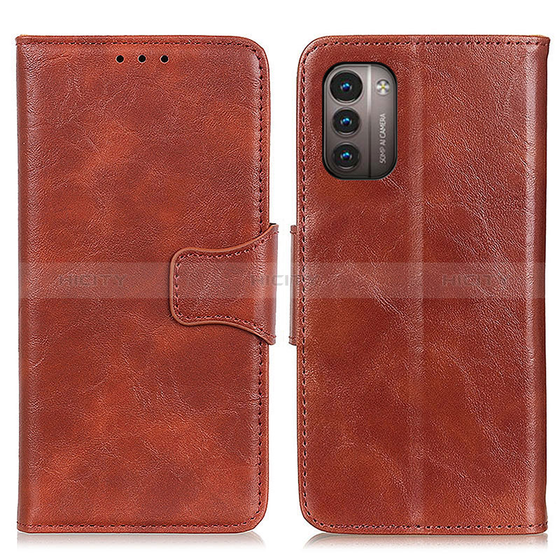 Coque Portefeuille Livre Cuir Etui Clapet M02L pour Nokia G11 Marron Plus