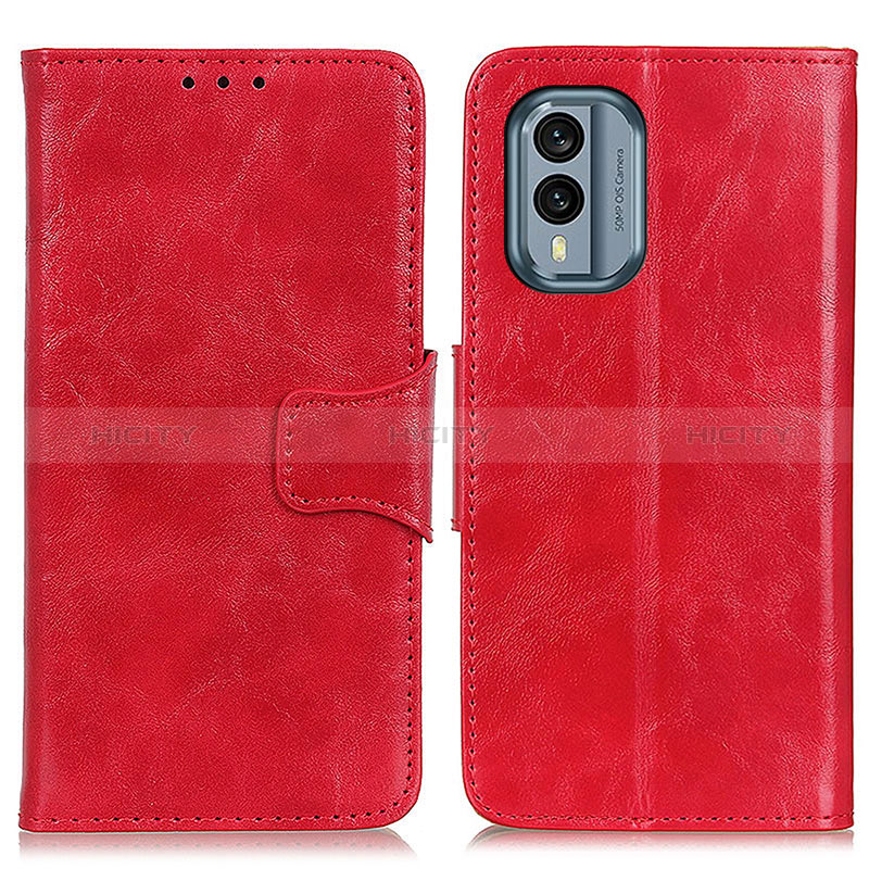 Coque Portefeuille Livre Cuir Etui Clapet M02L pour Nokia X30 5G Rouge Plus