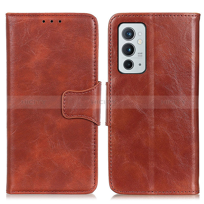 Coque Portefeuille Livre Cuir Etui Clapet M02L pour OnePlus 9RT 5G Marron Plus