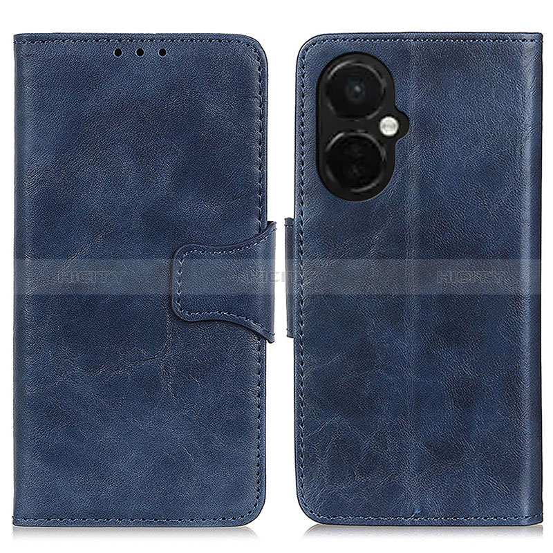 Coque Portefeuille Livre Cuir Etui Clapet M02L pour OnePlus Nord CE 3 5G Bleu Plus