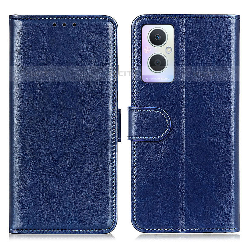 Coque Portefeuille Livre Cuir Etui Clapet M02L pour OnePlus Nord N20 5G Bleu Plus