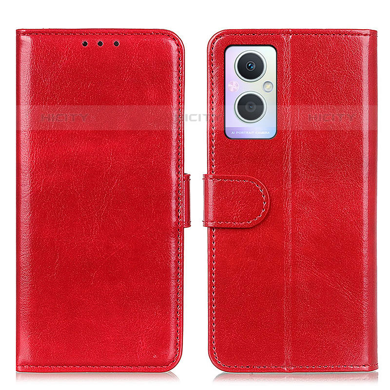 Coque Portefeuille Livre Cuir Etui Clapet M02L pour OnePlus Nord N20 5G Rouge Plus