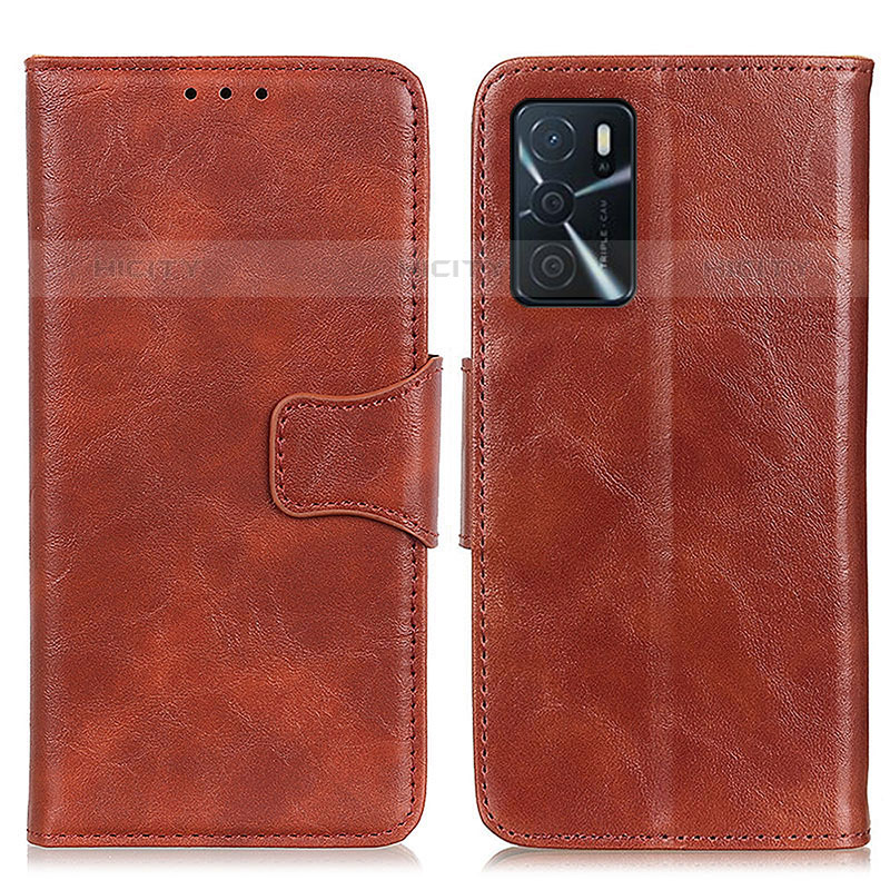 Coque Portefeuille Livre Cuir Etui Clapet M02L pour Oppo A16s Marron Plus