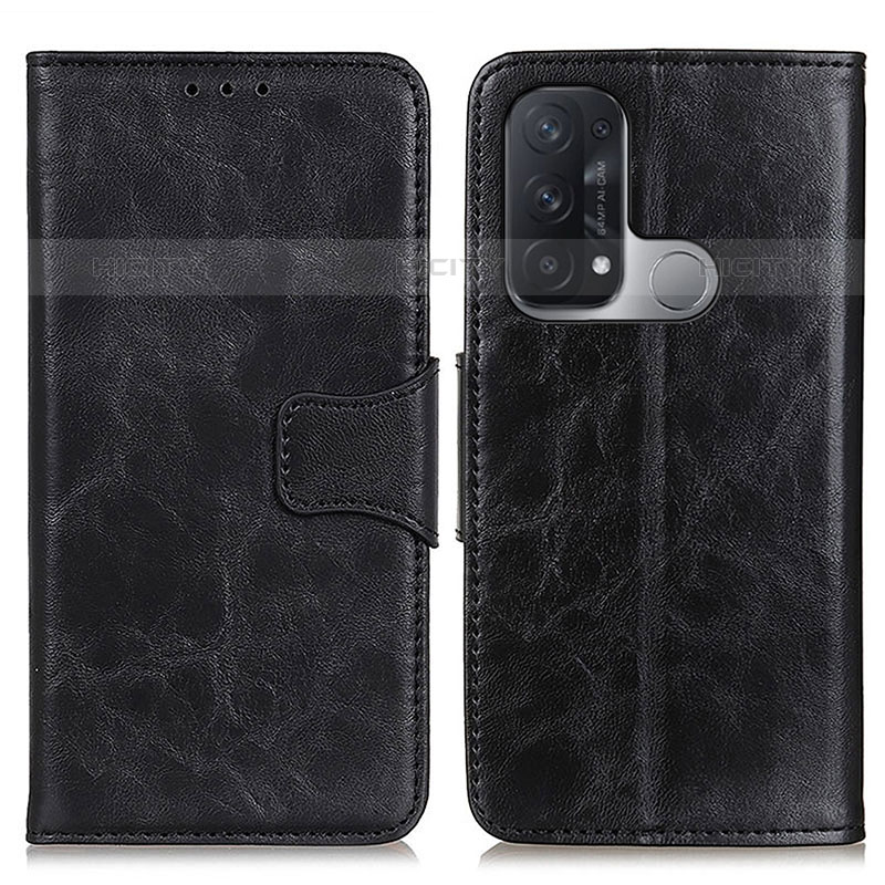 Coque Portefeuille Livre Cuir Etui Clapet M02L pour Oppo Reno5 A Noir Plus