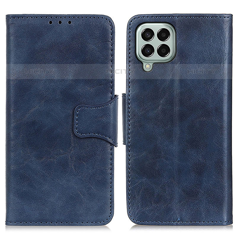 Coque Portefeuille Livre Cuir Etui Clapet M02L pour Samsung Galaxy M33 5G Bleu Plus