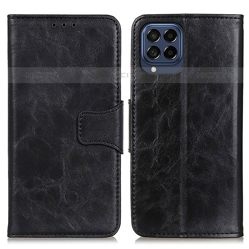 Coque Portefeuille Livre Cuir Etui Clapet M02L pour Samsung Galaxy M53 5G Noir Plus