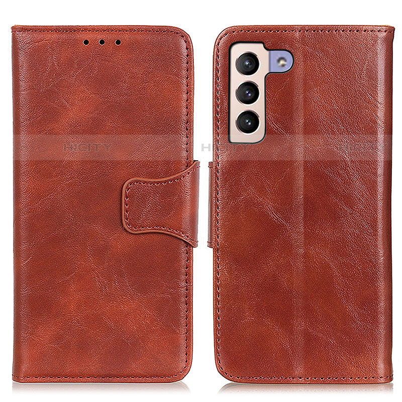 Coque Portefeuille Livre Cuir Etui Clapet M02L pour Samsung Galaxy S21 Plus 5G Marron Plus