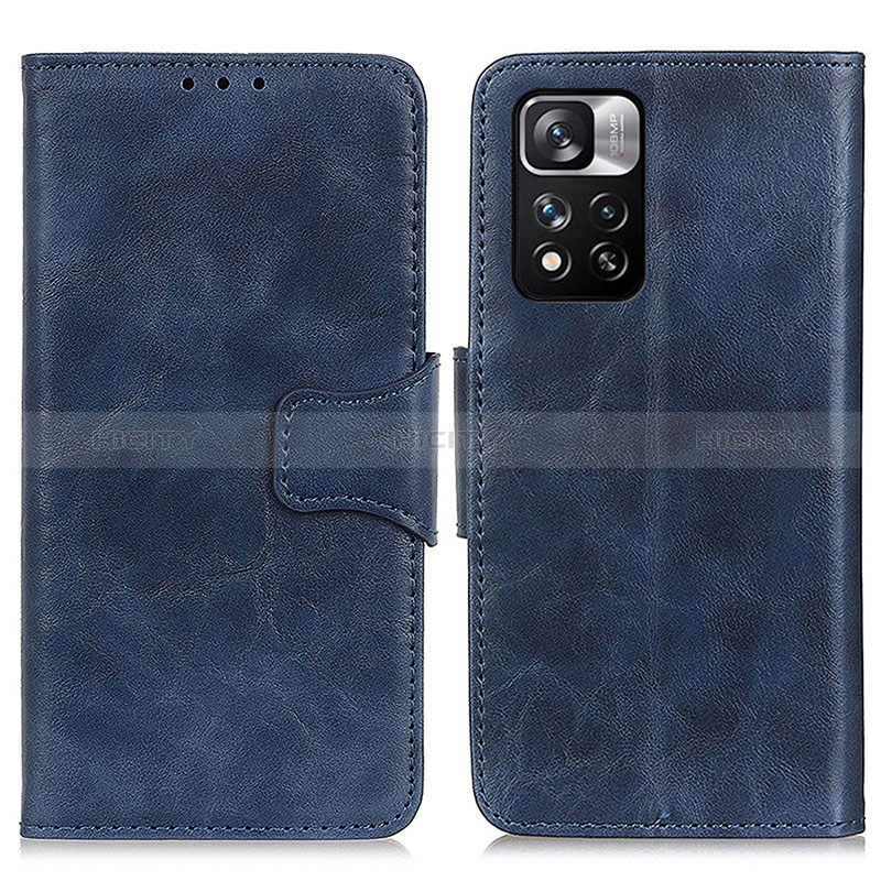 Coque Portefeuille Livre Cuir Etui Clapet M02L pour Xiaomi Mi 11i 5G (2022) Bleu Plus