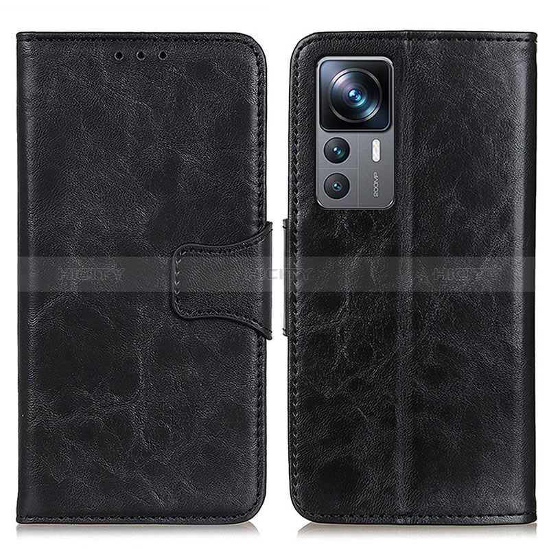 Coque Portefeuille Livre Cuir Etui Clapet M02L pour Xiaomi Mi 12T Pro 5G Noir Plus