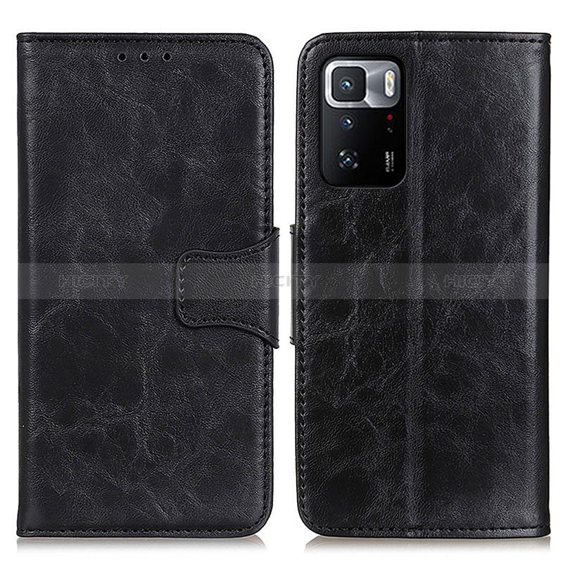 Coque Portefeuille Livre Cuir Etui Clapet M02L pour Xiaomi Poco X3 GT 5G Noir Plus