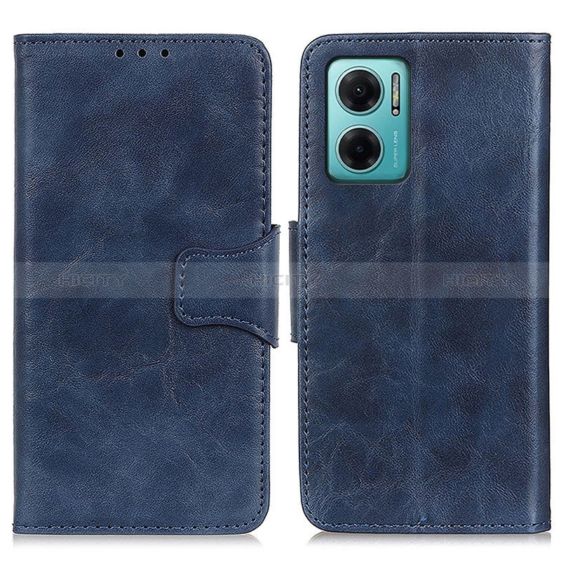 Coque Portefeuille Livre Cuir Etui Clapet M02L pour Xiaomi Redmi 10 5G Bleu Plus