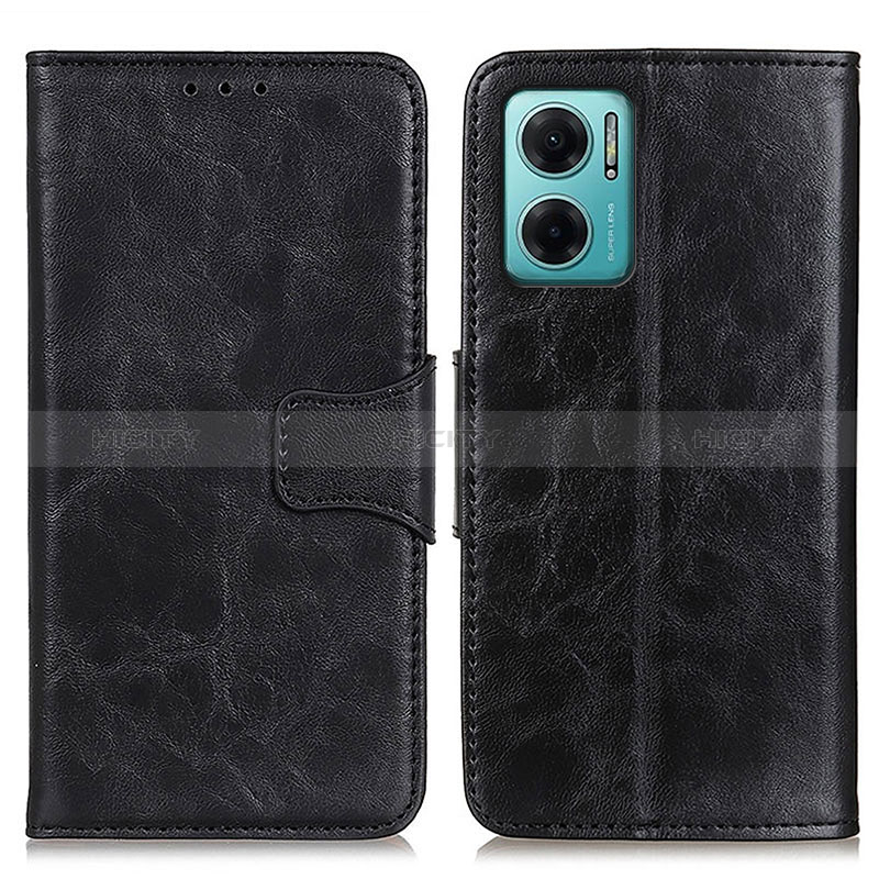 Coque Portefeuille Livre Cuir Etui Clapet M02L pour Xiaomi Redmi 10 5G Noir Plus