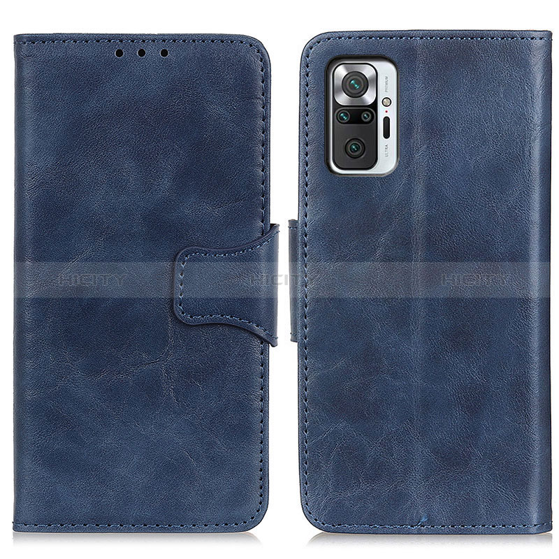 Coque Portefeuille Livre Cuir Etui Clapet M02L pour Xiaomi Redmi Note 10 Pro 4G Bleu Plus