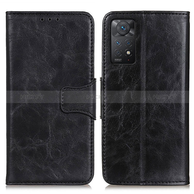 Coque Portefeuille Livre Cuir Etui Clapet M02L pour Xiaomi Redmi Note 11 Pro 4G Noir Plus