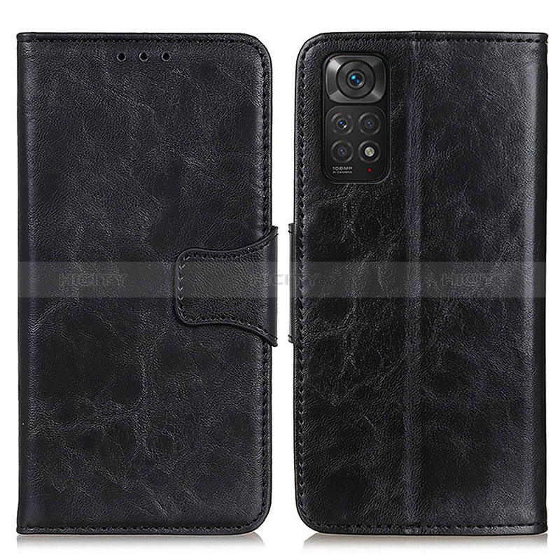 Coque Portefeuille Livre Cuir Etui Clapet M02L pour Xiaomi Redmi Note 11S 4G Noir Plus