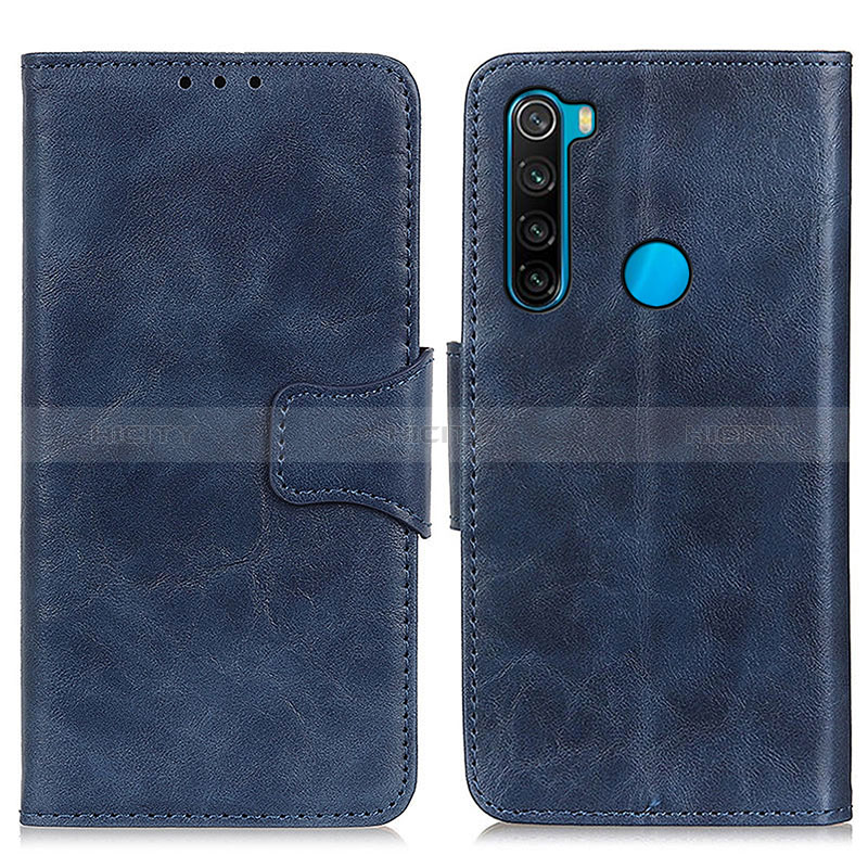 Coque Portefeuille Livre Cuir Etui Clapet M02L pour Xiaomi Redmi Note 8 (2021) Bleu Plus