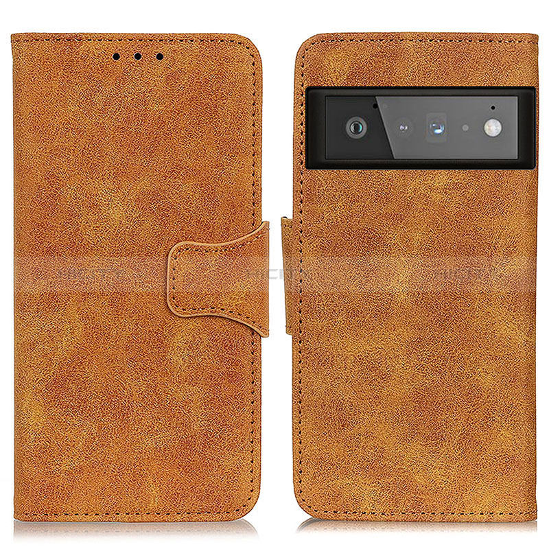 Coque Portefeuille Livre Cuir Etui Clapet M03L pour Google Pixel 6 Pro 5G Kaki Plus