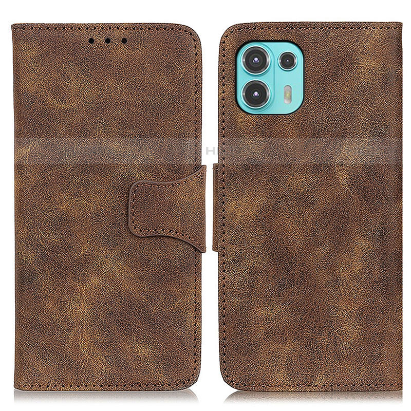 Coque Portefeuille Livre Cuir Etui Clapet M03L pour Motorola Moto Edge 20 Lite 5G Marron Plus