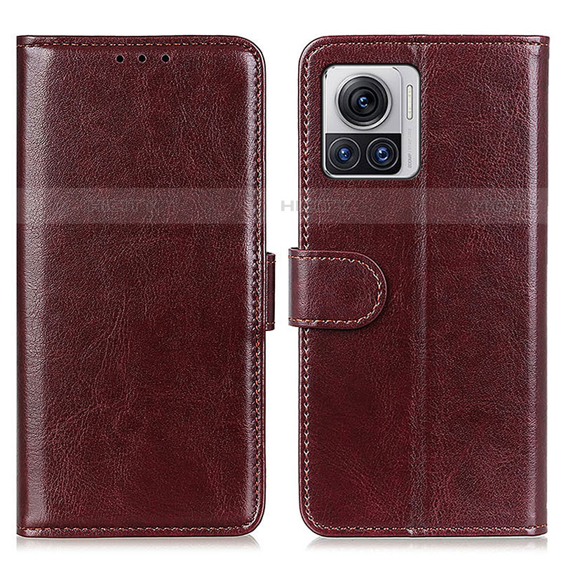 Coque Portefeuille Livre Cuir Etui Clapet M03L pour Motorola Moto Edge 30 Ultra 5G Marron Plus