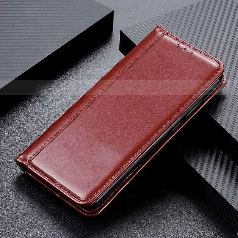 Coque Portefeuille Livre Cuir Etui Clapet M03L pour Motorola Moto G10 Marron Plus