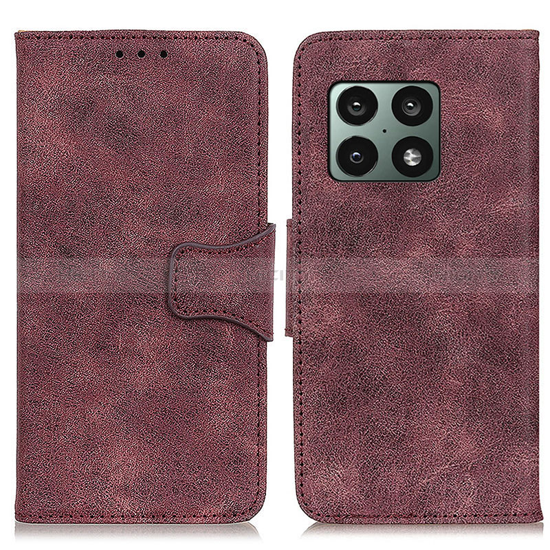 Coque Portefeuille Livre Cuir Etui Clapet M03L pour OnePlus 10 Pro 5G Violet Plus