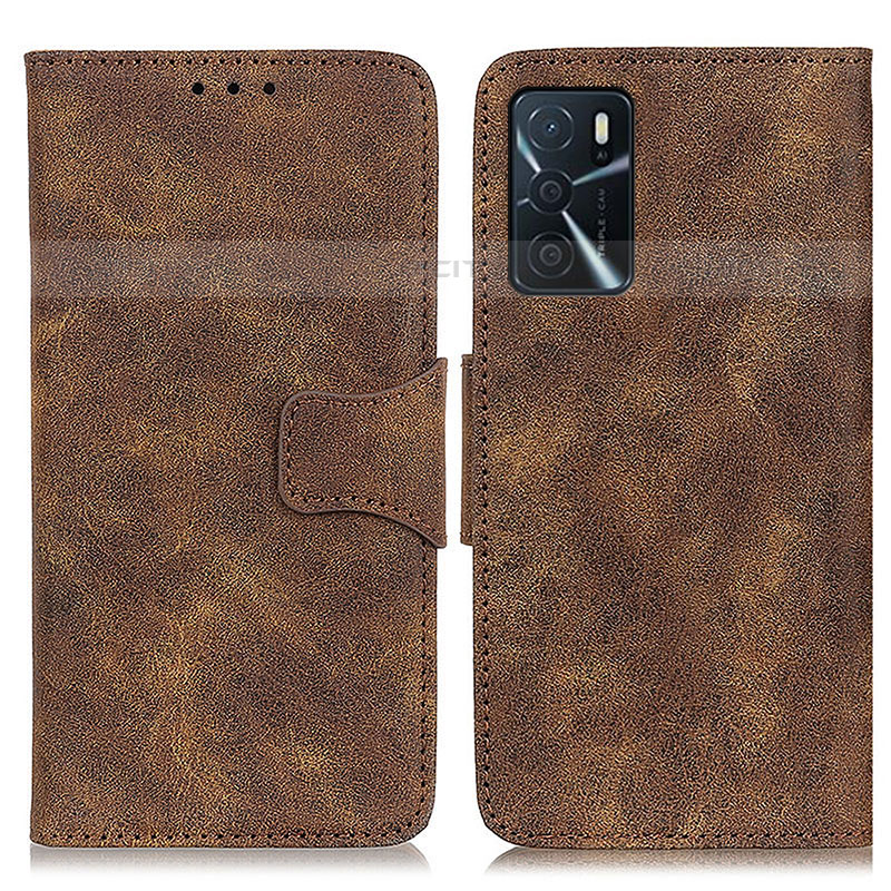 Coque Portefeuille Livre Cuir Etui Clapet M03L pour Oppo A16s Marron Plus