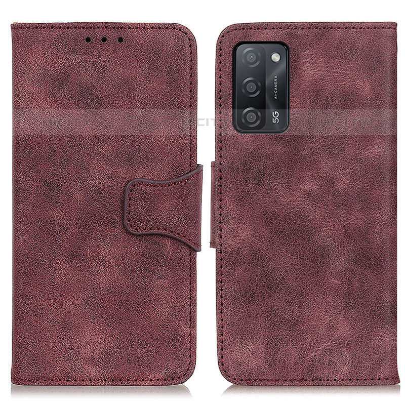 Coque Portefeuille Livre Cuir Etui Clapet M03L pour Oppo A53s 5G Violet Plus