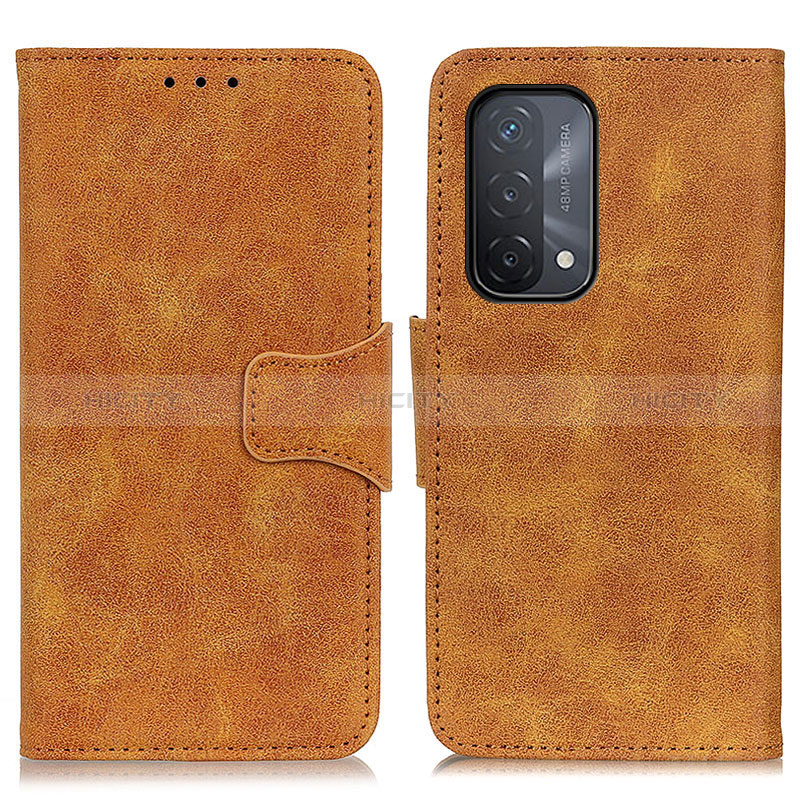 Coque Portefeuille Livre Cuir Etui Clapet M03L pour Oppo A74 5G Kaki Plus