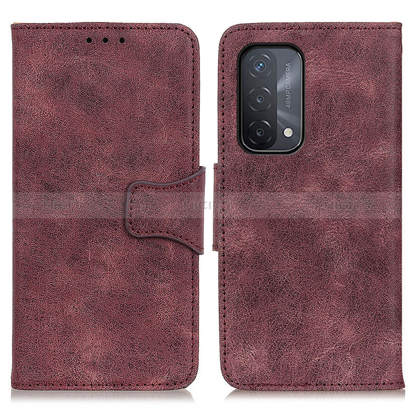 Coque Portefeuille Livre Cuir Etui Clapet M03L pour Oppo A74 5G Violet Plus