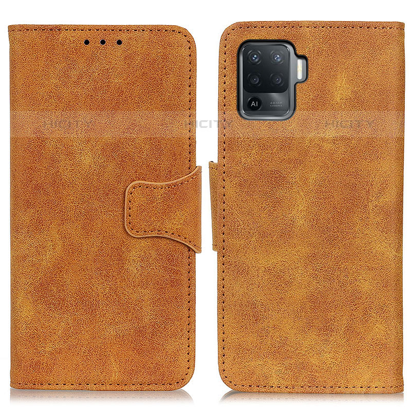 Coque Portefeuille Livre Cuir Etui Clapet M03L pour Oppo A94 4G Kaki Plus