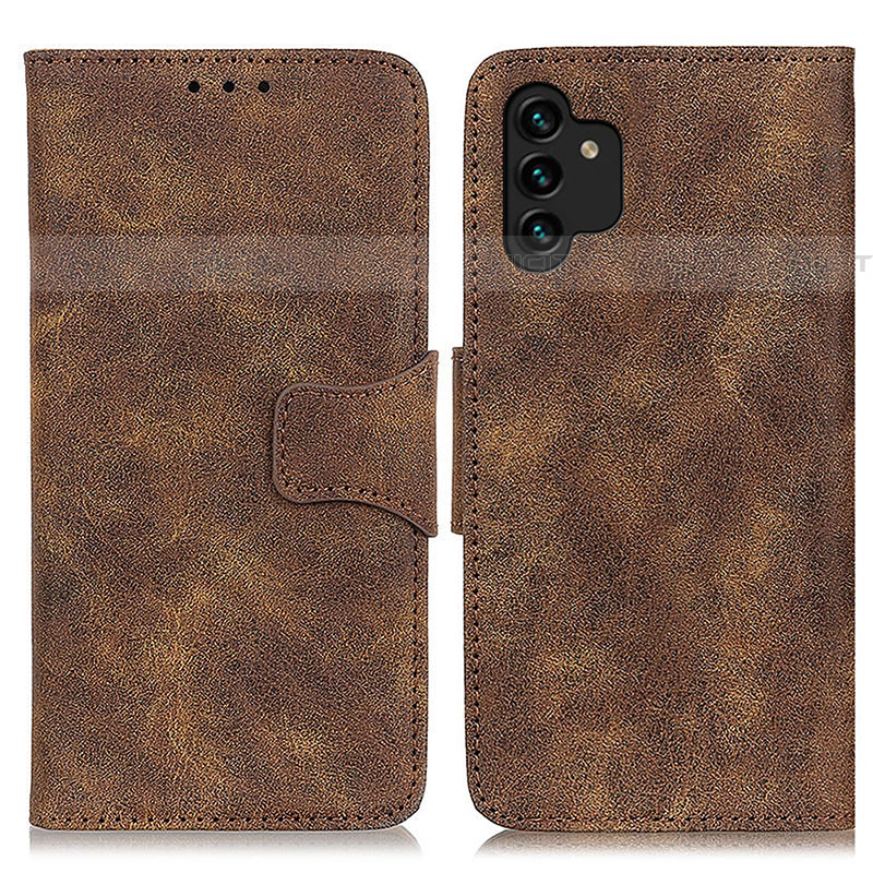 Coque Portefeuille Livre Cuir Etui Clapet M03L pour Samsung Galaxy A04s Marron Plus