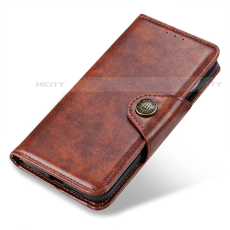 Coque Portefeuille Livre Cuir Etui Clapet M03L pour Samsung Galaxy S22 Ultra 5G Brun Clair Plus