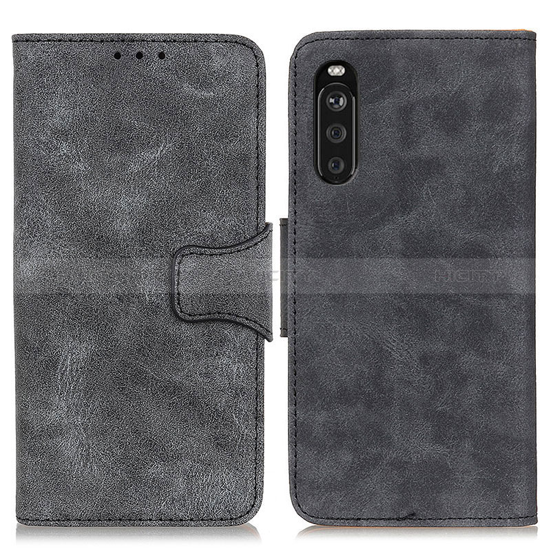 Coque Portefeuille Livre Cuir Etui Clapet M03L pour Sony Xperia 10 III SOG04 Noir Plus