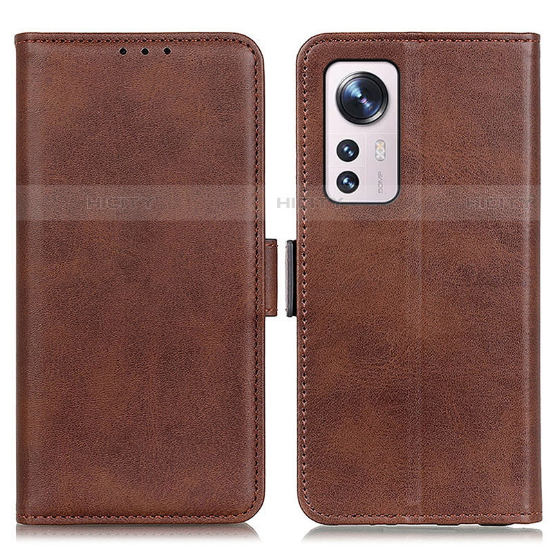 Coque Portefeuille Livre Cuir Etui Clapet M03L pour Xiaomi Mi 12 5G Marron Plus