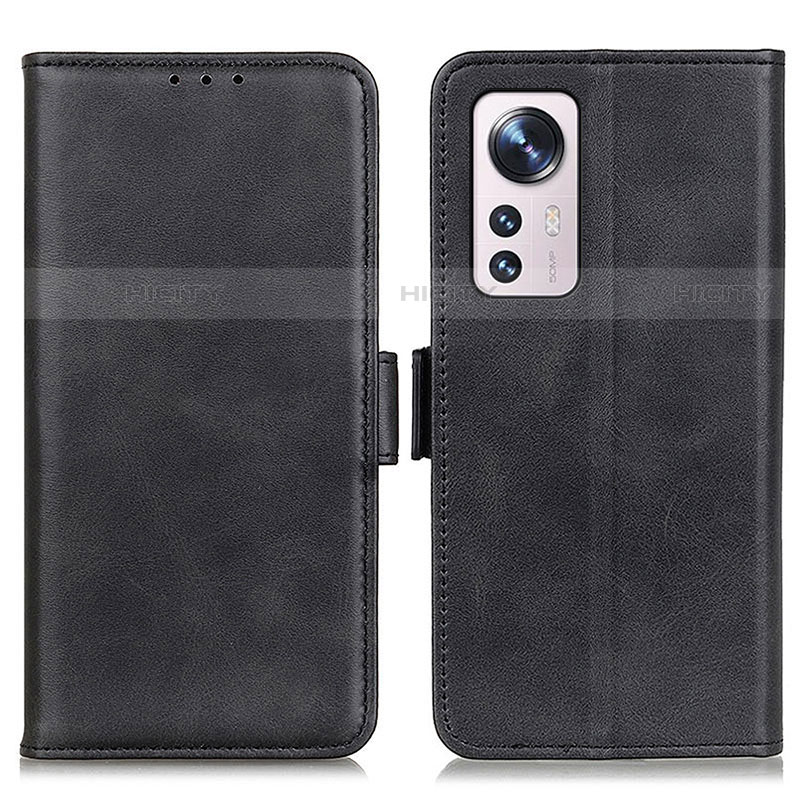 Coque Portefeuille Livre Cuir Etui Clapet M03L pour Xiaomi Mi 12 Pro 5G Noir Plus