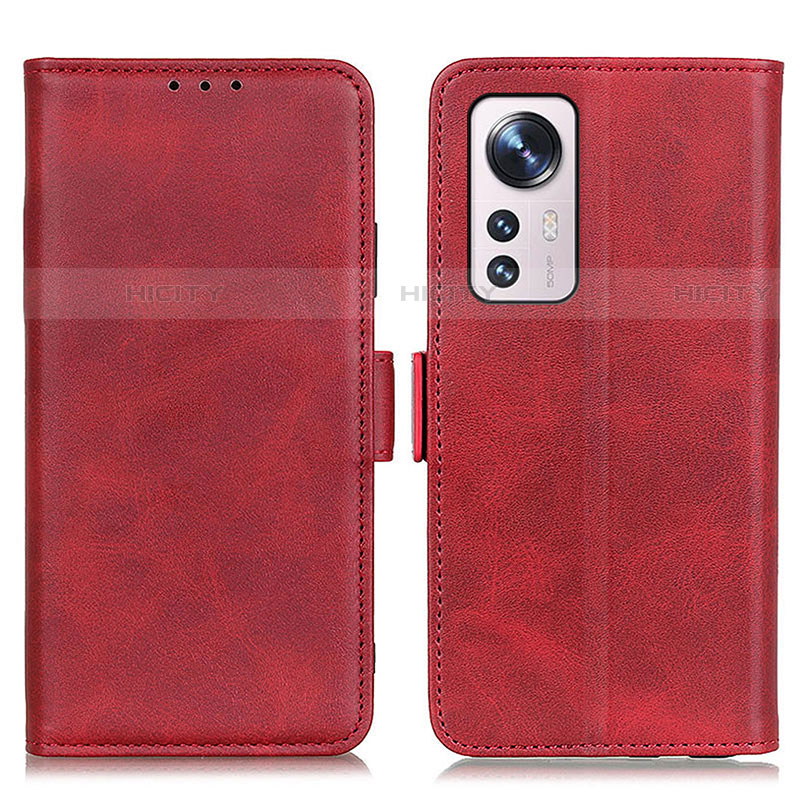 Coque Portefeuille Livre Cuir Etui Clapet M03L pour Xiaomi Mi 12 Pro 5G Rouge Plus