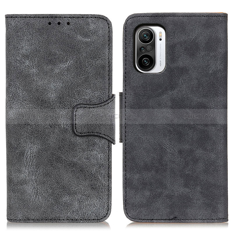 Coque Portefeuille Livre Cuir Etui Clapet M03L pour Xiaomi Poco F3 5G Noir Plus