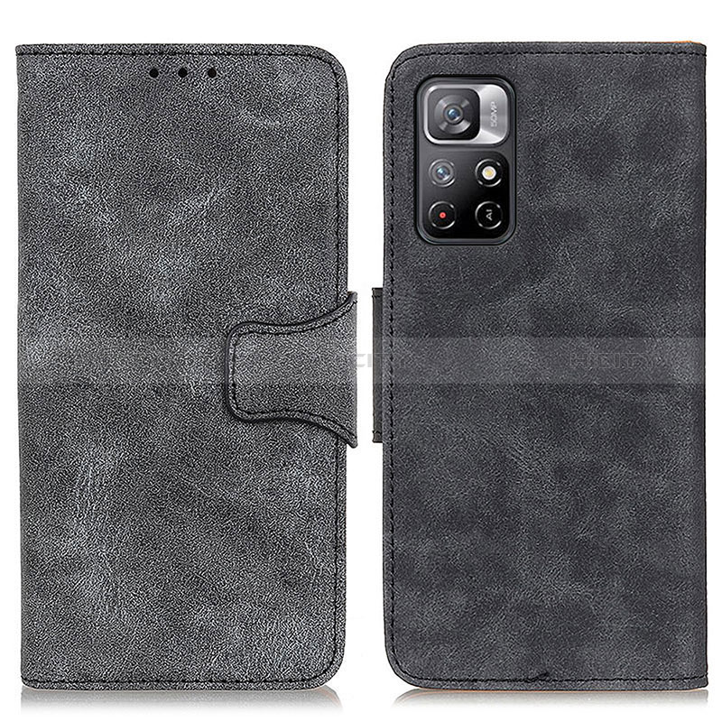 Coque Portefeuille Livre Cuir Etui Clapet M03L pour Xiaomi Poco M4 Pro 5G Noir Plus